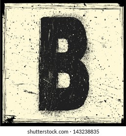 grunge letter