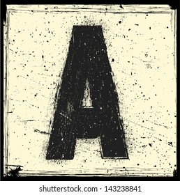 grunge letter