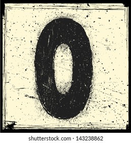 grunge letter