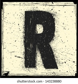 grunge letter