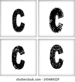 grunge letter  