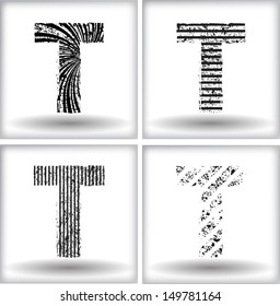grunge letter