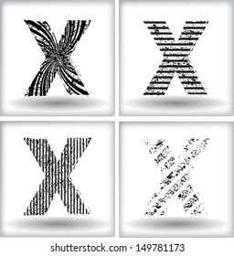 grunge letter