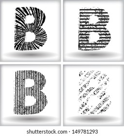 grunge letter