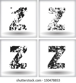 grunge letter