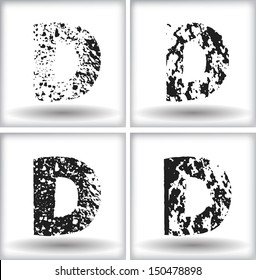 grunge letter