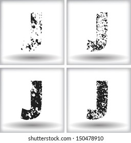 grunge letter