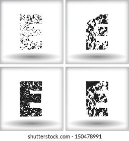 grunge letter