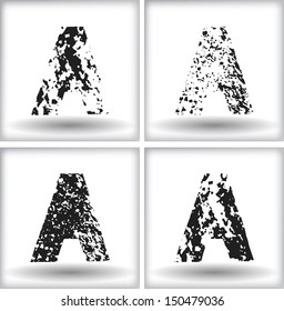 grunge letter