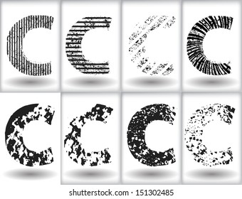 grunge letter 