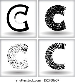 grunge letter 