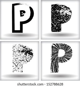 grunge letter 