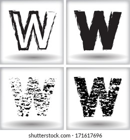 grunge letter