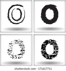 grunge letter