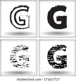 grunge letter
