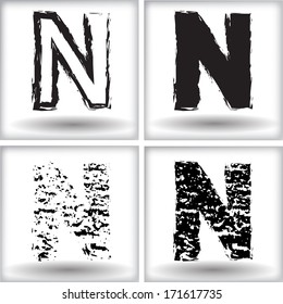 grunge letter