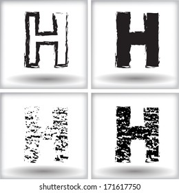 grunge letter