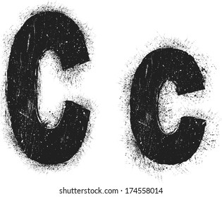 grunge letter 