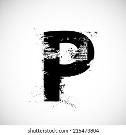 grunge letter 