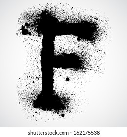 Grunge letter - alphabet symbol design