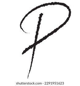 Lettre grunge P,Lettres de l'alphabet grunge, bonne ressource pour le design graphique.