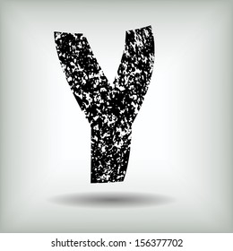 grunge letters 