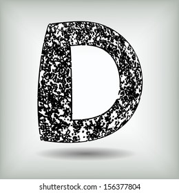 grunge letters 