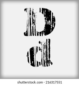 Grunge letters