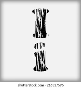 Grunge letters