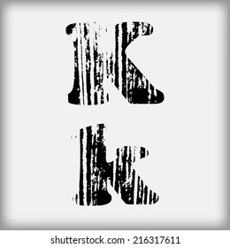 Grunge letters