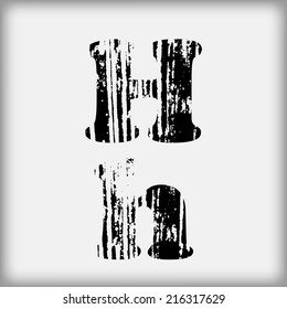 Grunge letters