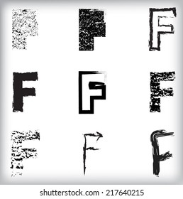 grunge letters 