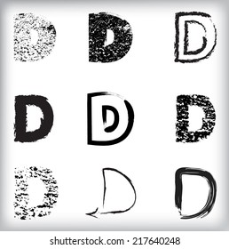 grunge letters 