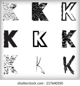 grunge letters 