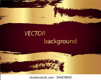 grunge light golden background / vector illustration