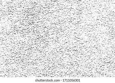 Grunge light texture of fleece fabric. Monochrome background of the surface with chaotic spots, noise and grain. Overlay template. Vector illustration