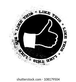 Grunge like stamp image. Vector, EPS8