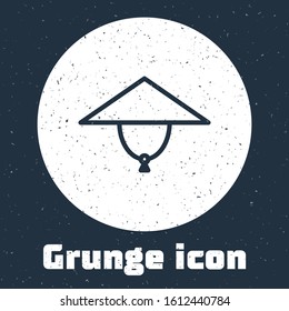 Grunge line Asian conical