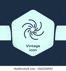 Grunge line Black hole icon isolated on blue background. Space hole. Collapsar. Monochrome vintage drawing. Vector Illustration