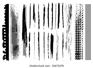 Grunge Line Brushes. Check My Portfolio For More Brushes