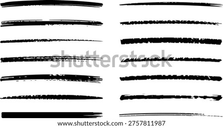 Grunge Line Dividers Set – Distressed Separator Lines Collection Stock photo © 