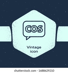 Grunge line Tablet with calculator icon isolated on blue background. Accounting symbol. Business calculations mathematics education. Monochrome vintage drawing. Vector Illustration