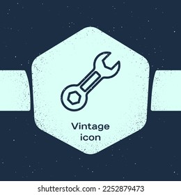 farbige Schmutzspritzer-Symbol einzeln auf blauem Hintergrund. Einfarbige Vintage-Zeichnung. Vektorgrafik