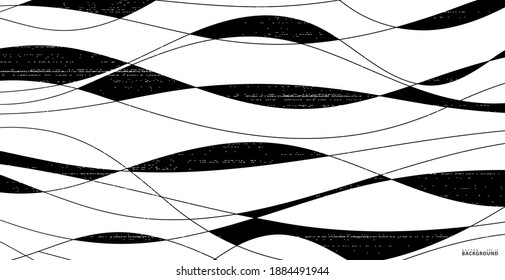 Grunge lines background. Hand drawn lines. Abstract pattern wave smooth. Grunge stripe texture. Eps 10 vector illustration