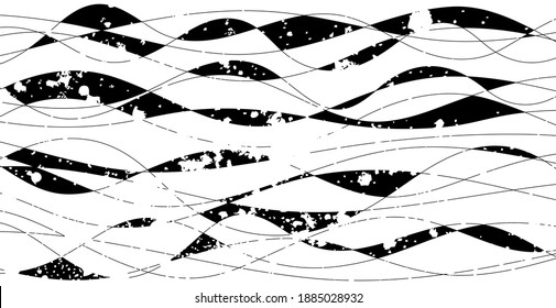 Grunge lines background. Hand drawn lines. Abstract pattern wave smooth. Grunge stripe texture. Eps 10 vector illustration