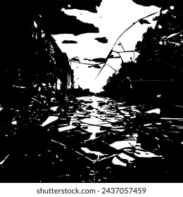 Grunge Lines Grunge Background Layout Template Safety Backdrop