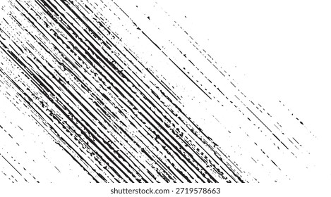 Grunge Lines Negro Blanco Diagonal Textured Streaks Diseño de decoloración Efecto de capa para fondos y proyectos creativos que mejoran cualquier composición con un atractivo visual afligido