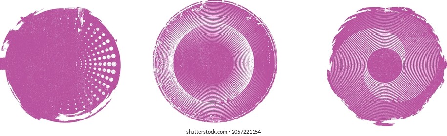 Grunge lines in Circle Form . Spiral Vector Illustration .Textured round Logo . Design element . Abstract Geometric circular shapes .Rotating grunge radial line. Concentric circles