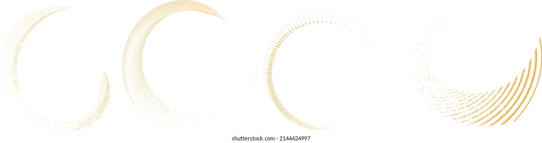 Grunge lines in Circle Form . Spiral Vector Illustration .Textured round Logo . Design element . Abstract Geometric circular shapes .Rotating grunge radial line. Concentric circles