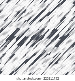 Grunge lines pattern background. Abstract painting wallpaper. Grid lines texture. Cells repeating pattern. White background. Vector